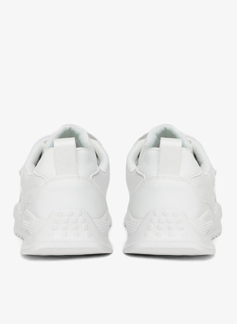 Styli Women White Velcro Strap Sneakers - Image 4